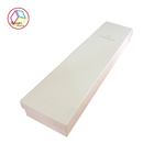 Luxury Pure White Long Craft Paper Gift Box For Braclet Packaging