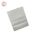 Eco Friendly Silver Foil Logo Handmade Paper Bags With Ribbon